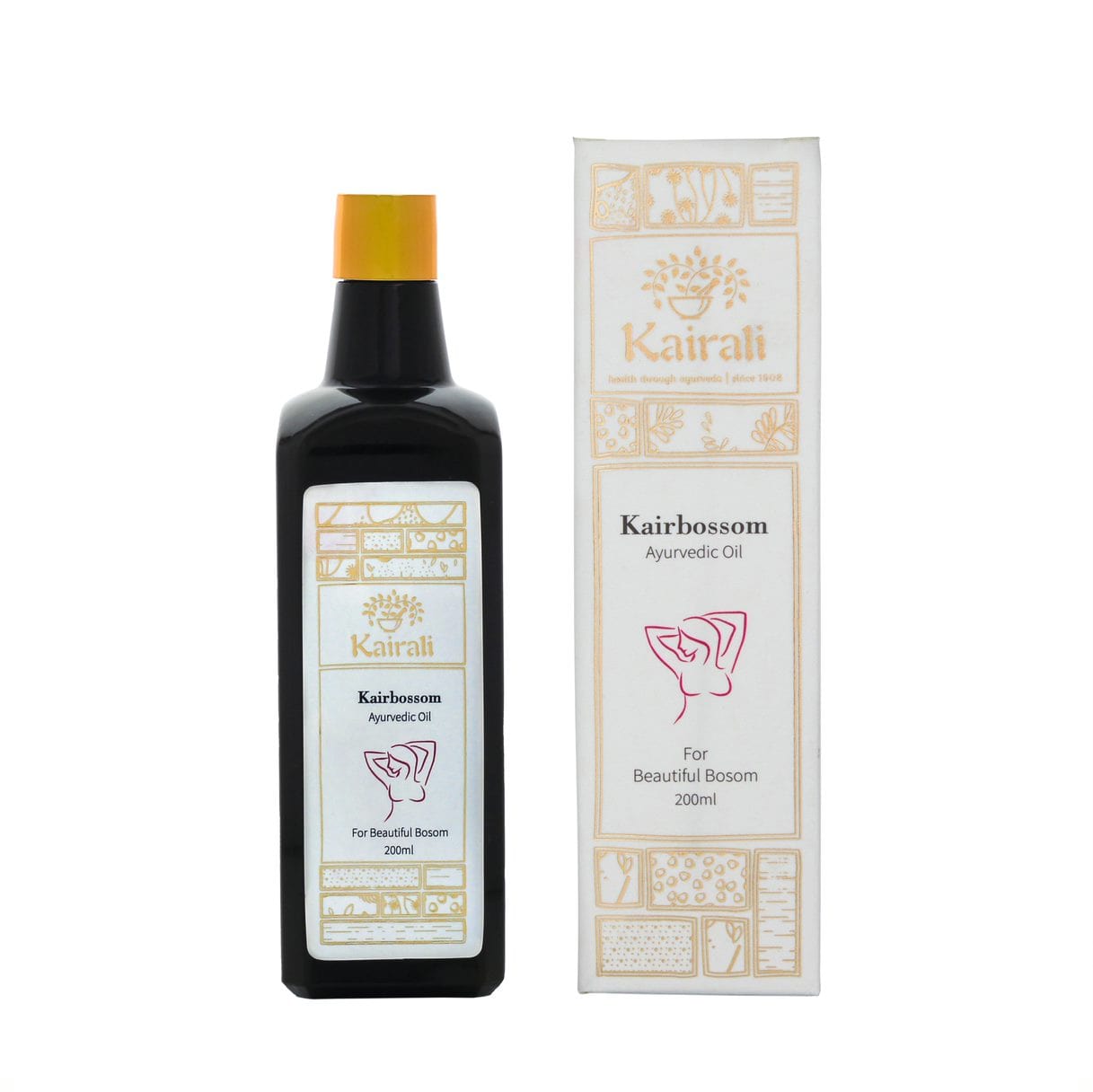 Kairali Ayurveda Group Kairali Kairbossom - Ayurvedic Breast Enhancement Massage Oil for Beautiful Bosom (200 ml)