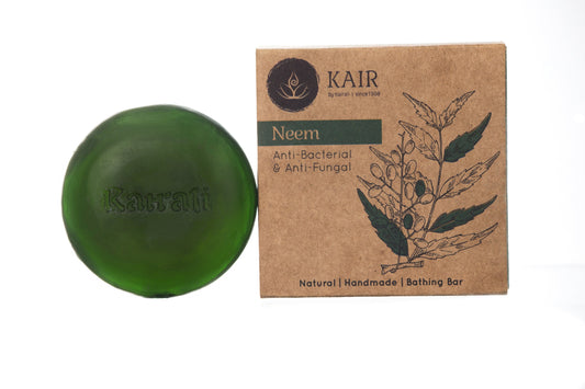 Kairali Ayurveda Group Kairali Neem Soap - Herbal Antibacterial and Antifungal Soap for Skin Problems (100 grams)