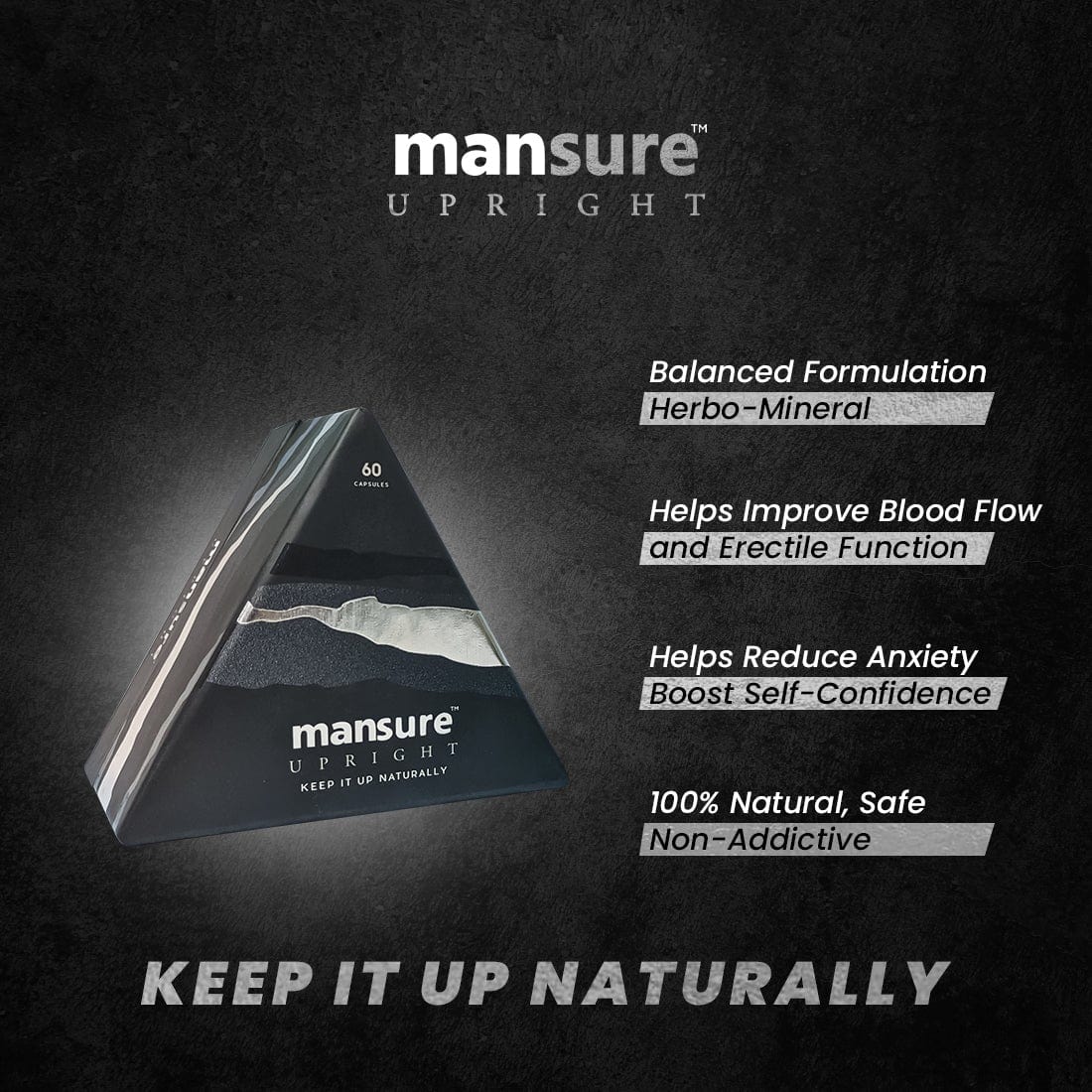 ManSure ManSure UPRIGHT for Men's Health - 60 Capsules