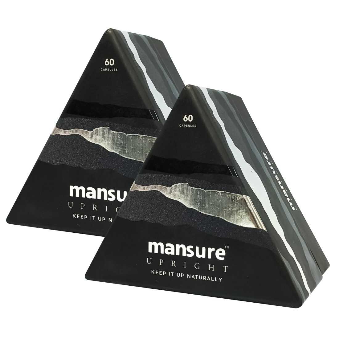 ManSure Pack of 2 ManSure UPRIGHT for Men's Health - 60 Capsules