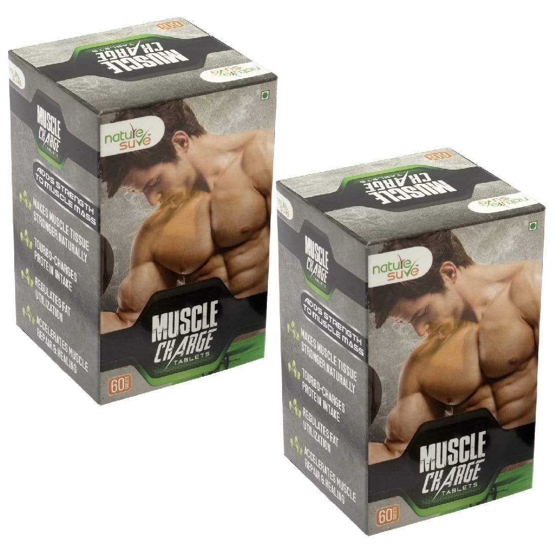 Nature Sure Pack of 2 Nature Sure Muscle Charge Tablets For Faster Muscle Recovery & Protein Absorption