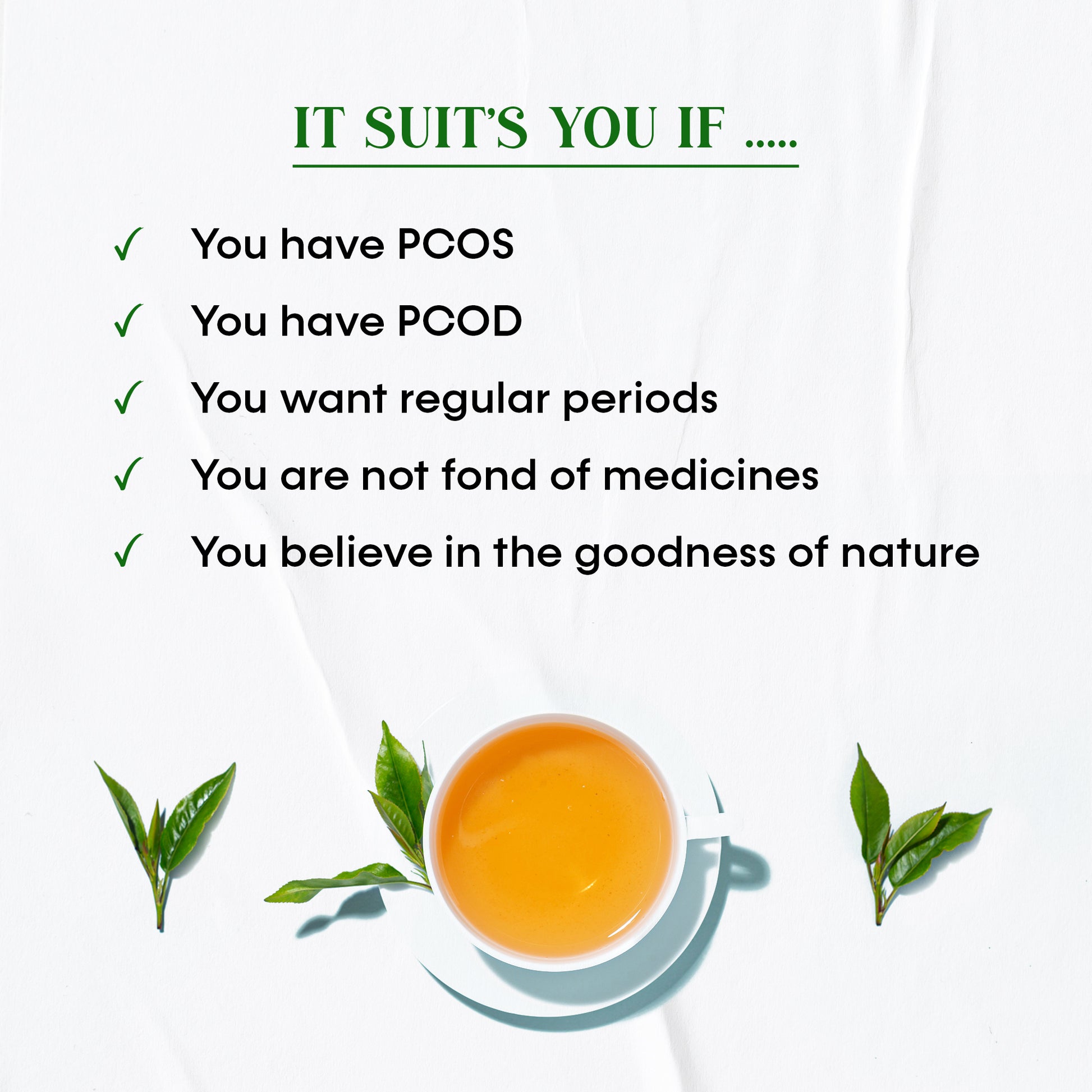 Oraah PCOS Revitalizing Herbs & Spearmint Green Tea
