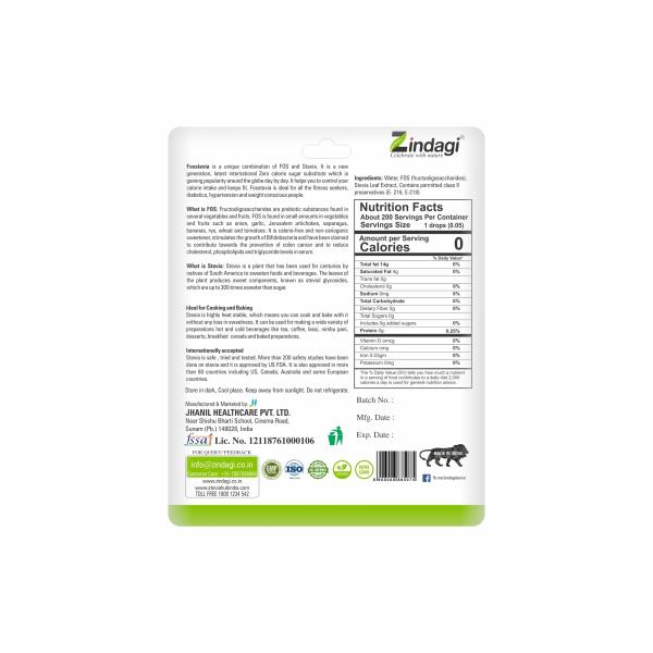 Zindagi Stevia Sugar-Free liquid (10 ml) & Stevia Dry Leaves (35 gm) - Natural sweetener Sugar Substitute (Combo Pack)
